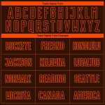 Jersey Mode Braun Benutzerdefinierte Verblassen Sublimation Uniform Fußball Orange Nadelstreifen Jersey Mode Braun Benutzerdefinierte Verblassen Sublimation Uniform Fußball Orange Nadelstreifen
