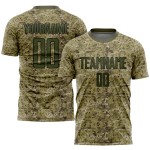 Uniform Custom Sublimation Jersey Salute To Olive-Black Camo Service Soccer Uniform Custom Sublimation Jersey Salute To Olive-Black Camo Service Soccer