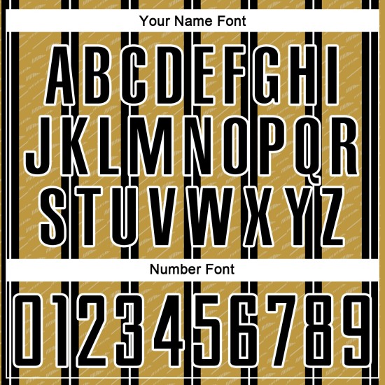 Linie Schwarz Gold-Weiß Custom Fußball Alte Uniform Trikot Sublimation Linie Schwarz Gold-Weiß Custom Fußball Alte Uniform Trikot Sublimation