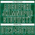 Benutzerdefinierte Weiße Linien Grün Jersey Sublimation Uniform Fußball Benutzerdefinierte Weiße Linien Grün Jersey Sublimation Uniform Fußball