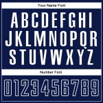 Fußball Custom Uniform Gold Fashion Navy-Weiß Split Sublimation Jersey Fußball Custom Uniform Gold Fashion Navy-Weiß Split Sublimation Jersey