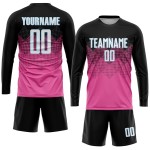 Jersey Schwarz-Licht Quadrat Uniform Form Blau Custom Gradient Sublimation Fußball Rosa Jersey Schwarz-Licht Quadrat Uniform Form Blau Custom Gradient Sublimation Fußball Rosa