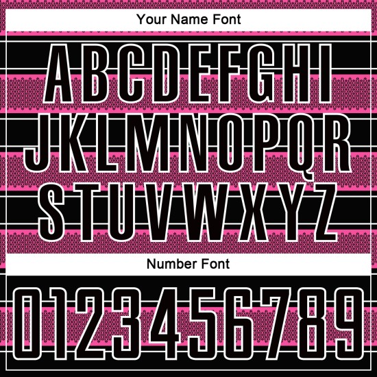 Und Linie Fußball Benutzerdefinierte Schwarz Sublimation Rosa-Weiß Formen Jersey Uniform Und Linie Fußball Benutzerdefinierte Schwarz Sublimation Rosa-Weiß Formen Jersey Uniform