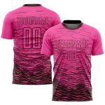 Benutzerdefinierte Uniform Braun Rosa Sublimation Jersey Fußball Benutzerdefinierte Uniform Braun Rosa Sublimation Jersey Fußball