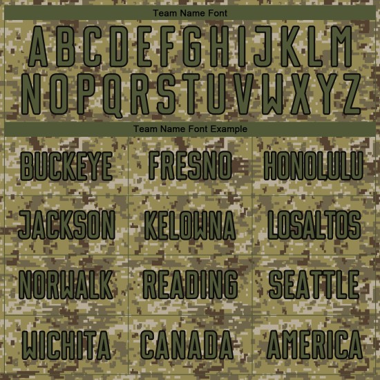 Uniform Custom Sublimation Jersey Salute To Olive-Black Camo Service Soccer Uniform Custom Sublimation Jersey Salute To Olive-Black Camo Service Soccer