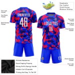 Service Sublimation Fußball Camo Salute Uniform Jersey Custom Weiß-Royal To Service Sublimation Fußball Camo Salute Uniform Jersey Custom Weiß-Royal To