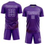 Lila Jersey Fußball Weiß Sublimation Linien Uniform Geometrisch Custom Lila Jersey Fußball Weiß Sublimation Linien Uniform Geometrisch Custom