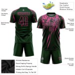 Trikot Sublimation Grün Uniform Fußball Benutzerdefinierte Rosa Trikot Sublimation Grün Uniform Fußball Benutzerdefinierte Rosa