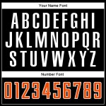 Jersey Orange-Weiß Fußball Custom Fashion Split Sublimation Schwarze Uniform Jersey Orange-Weiß Fußball Custom Fashion Split Sublimation Schwarze Uniform