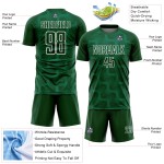 Benutzerdefinierte Weiße Linien Grün Jersey Sublimation Uniform Fußball Benutzerdefinierte Weiße Linien Grün Jersey Sublimation Uniform Fußball