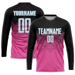 Jersey Schwarz-Licht Quadrat Uniform Form Blau Custom Gradient Sublimation Fußball Rosa Jersey Schwarz-Licht Quadrat Uniform Form Blau Custom Gradient Sublimation Fußball Rosa