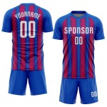 Royal Sublimation Custom Fußball Uniform Trikot Weiß-Rot Royal Sublimation Custom Fußball Uniform Trikot Weiß-Rot