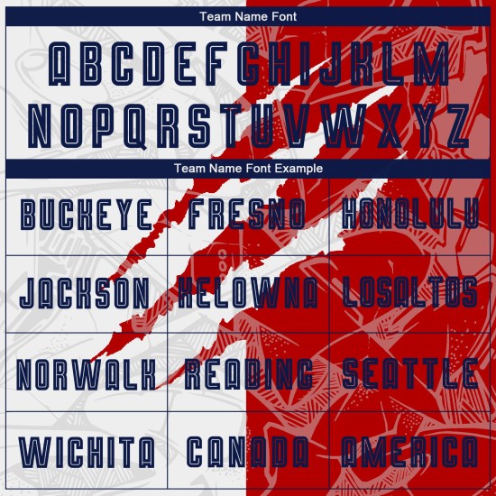 Jersey Uniform Kratzmuster USA Sublimation Fußball Marine-Rot Custom Graffiti Jersey Uniform Kratzmuster USA Sublimation Fußball Marine-Rot Custom Graffiti