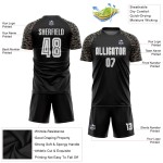 Fußball Schwarz Custom Uniform Jersey Sublimation Weiß-Camo Fußball Schwarz Custom Uniform Jersey Sublimation Weiß-Camo
