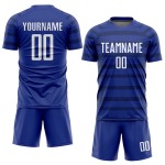 Uniform Soccer Royal Custom Sublimation Weiß-Marineblaues Trikot Uniform Soccer Royal Custom Sublimation Weiß-Marineblaues Trikot