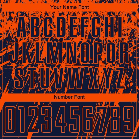 Orange Trikot Fußball Custom Uniform Navy Sublimation Orange Trikot Fußball Custom Uniform Navy Sublimation