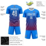 Benutzerdefinierte weiß-rote Uniform Royal Jersey Sublimation Fußball Benutzerdefinierte weiß-rote Uniform Royal Jersey Sublimation Fußball