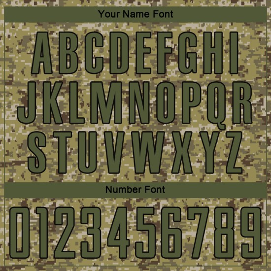 Uniform Custom Sublimation Jersey Salute To Olive-Black Camo Service Soccer Uniform Custom Sublimation Jersey Salute To Olive-Black Camo Service Soccer