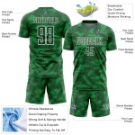 Uniform Jersey Grün Kelly Sublimation Formen Fußball Custom Weiß Geometrisch Uniform Jersey Grün Kelly Sublimation Formen Fußball Custom Weiß Geometrisch