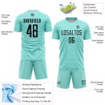Eis Fußball Sublimation Geometrische Jersey Formen Benutzerdefinierte Schwarz Uniform Blau Eis Fußball Sublimation Geometrische Jersey Formen Benutzerdefinierte Schwarz Uniform Blau