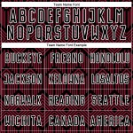 Crimson Geometric Sublimation Shapes Schwarz-Weiß Custom Uniform Abstraktes Fußballtrikot Crimson Geometric Sublimation Shapes Schwarz-Weiß Custom Uniform Abstraktes Fußballtrikot