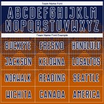 Marineblau-Weiß Sublimation Texas Custom Uniform Trikot Fußball Orange Marineblau-Weiß Sublimation Texas Custom Uniform Trikot Fußball Orange