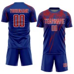 Sublimation Rot-Weiß Custom Jersey Uniform Fußball Royal Sublimation Rot-Weiß Custom Jersey Uniform Fußball Royal