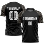 Fußball Schwarz Custom Uniform Jersey Sublimation Weiß-Camo Fußball Schwarz Custom Uniform Jersey Sublimation Weiß-Camo