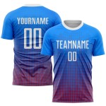 Benutzerdefinierte weiß-rote Uniform Royal Jersey Sublimation Fußball Benutzerdefinierte weiß-rote Uniform Royal Jersey Sublimation Fußball