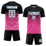 Jersey Schwarz-Licht Quadrat Uniform Form Blau Custom Gradient Sublimation Fußball Rosa Jersey Schwarz-Licht Quadrat Uniform Form Blau Custom Gradient Sublimation Fußball Rosa