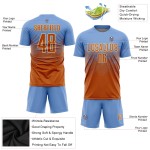 Sublimation Blau Uniform Jersey Orange-Creme Fußball Licht Texas Custom Sublimation Blau Uniform Jersey Orange-Creme Fußball Licht Texas Custom