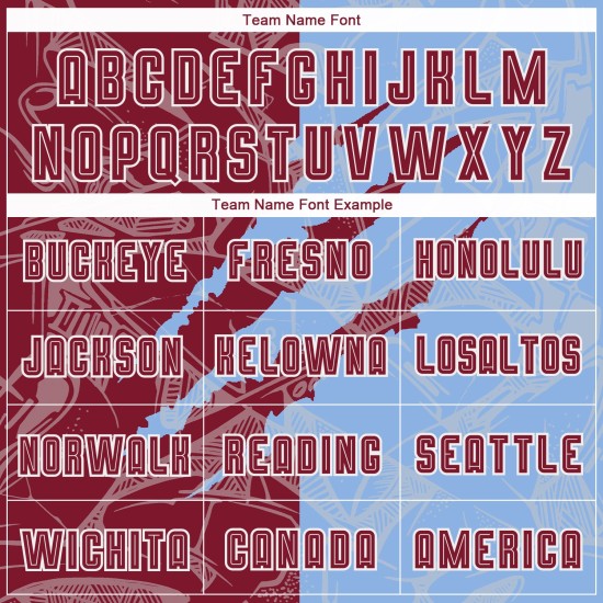 Muster Fußball Crimson-Light Blue Sublimation Scratch Uniform Jersey Graffiti Custom Muster Fußball Crimson-Light Blue Sublimation Scratch Uniform Jersey Graffiti Custom