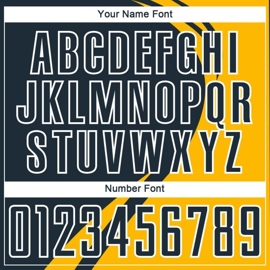 Curve Navy-Weiß Sublimation Gold Custom Lines Fußball Uniform Trikot Curve Navy-Weiß Sublimation Gold Custom Lines Fußball Uniform Trikot