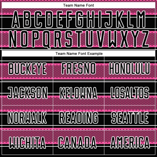 Und Linie Fußball Benutzerdefinierte Schwarz Sublimation Rosa-Weiß Formen Jersey Uniform Und Linie Fußball Benutzerdefinierte Schwarz Sublimation Rosa-Weiß Formen Jersey Uniform
