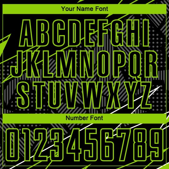 Linien Sublimation Fußball Grün Custom Jersey Uniform Neon Schwarz Linien Sublimation Fußball Grün Custom Jersey Uniform Neon Schwarz