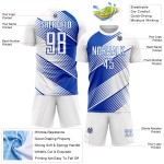 Trikot Thunder Weiß Sublimation Uniform Custom Soccer Blue Line Trikot Thunder Weiß Sublimation Uniform Custom Soccer Blue Line