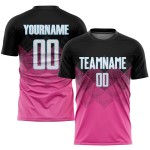 Jersey Schwarz-Licht Quadrat Uniform Form Blau Custom Gradient Sublimation Fußball Rosa Jersey Schwarz-Licht Quadrat Uniform Form Blau Custom Gradient Sublimation Fußball Rosa